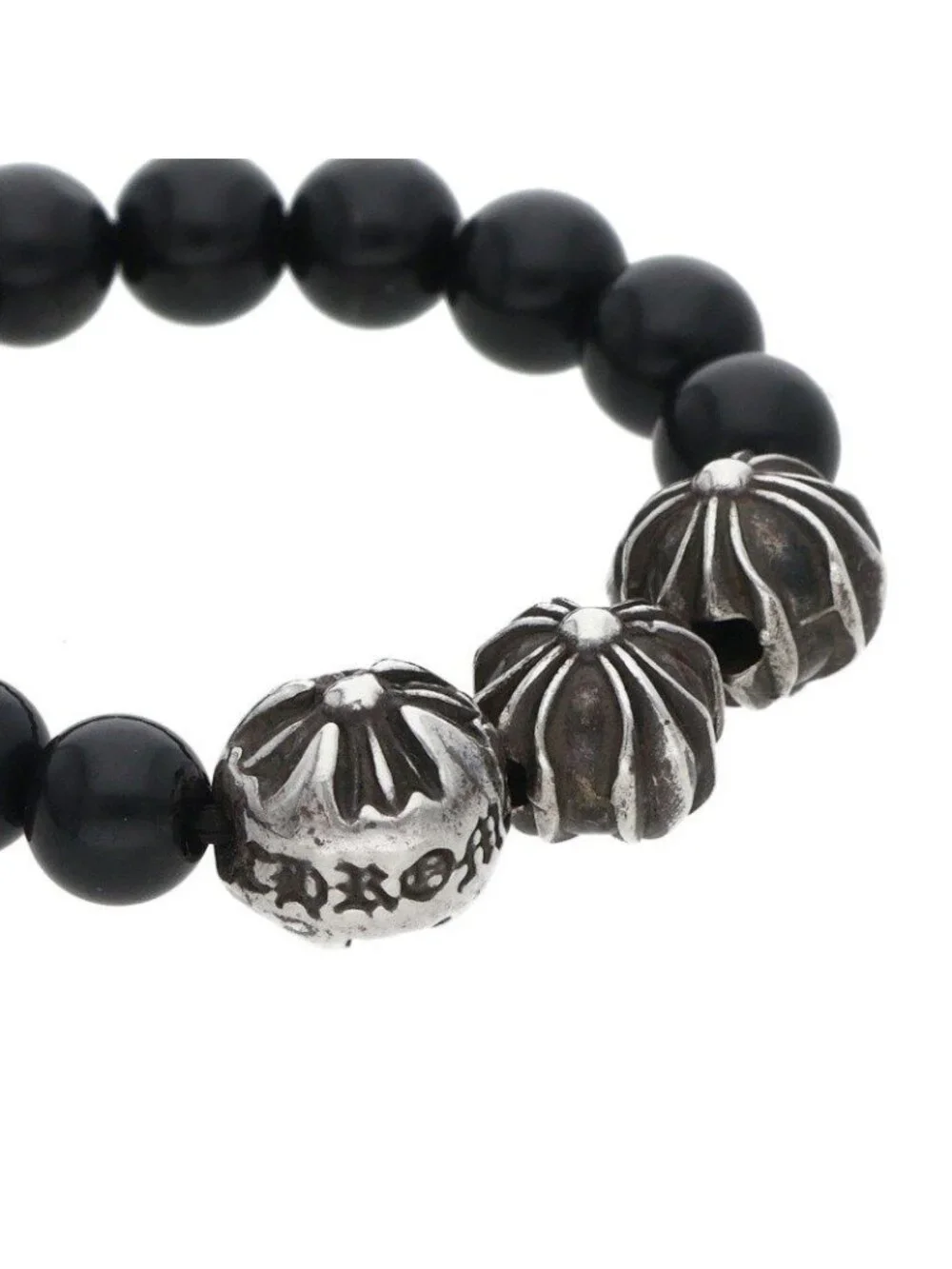Chrome Hearts Bead Ring Beads Black Oniki Sling
